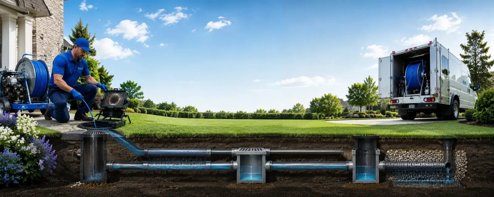 Outdoor drain cleaning information for Cameron, OH